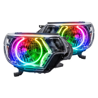 Oracle Lighting® - Chrome Projector Headlights with ColorSHIFT SMD LED Halos Preinstalled