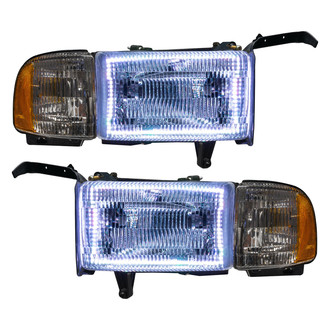 Oracle Lighting® - Chrome Projector Headlights with Color Halo
