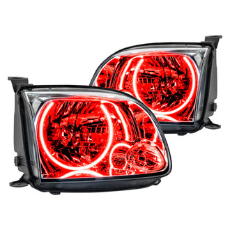 Oracle Lighting® - Chrome Crystal Headlights with Red SMD LED Halos Preinstalled