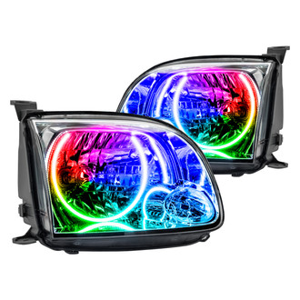 Oracle Lighting® - Chrome Crystal Headlights with ColorSHIFT 2.0 SMD LED Halos Preinstalled