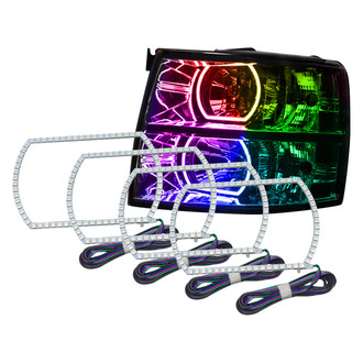 Oracle Lighting® - SMD Square ColorSHIFT Dual Halo kit for Headlights