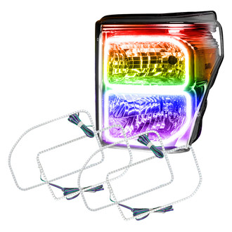 Oracle Lighting® - SMD Square ColorSHIFT Dual Halo kit for Headlights