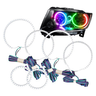 Oracle Lighting® - SMD ColorSHIFT BC1 Triple Halo Kit for Headlights