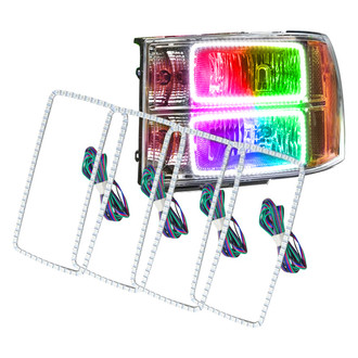 Oracle Lighting® - SMD Square ColorSHIFT Simple Dual Halo kit for Headlights