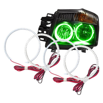 Oracle Lighting® - SMD Green Dual Halo kit for Headlights
