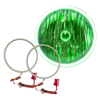 Oracle Lighting® - 7" SMD Waterproof Green Halo Kit for Headlights