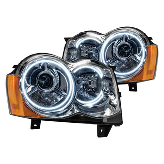 Oracle Lighting® - Chrome Crystal Headlights with White SMD LED Halos Preinstalled