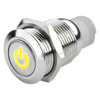 Oracle Lighting® - Flush Mount Power Symbol Yellow LED Switch