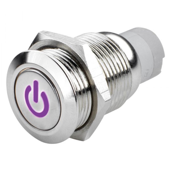  Oracle Lighting® - Flush Mount Power Symbol UV/Purple LED Switch