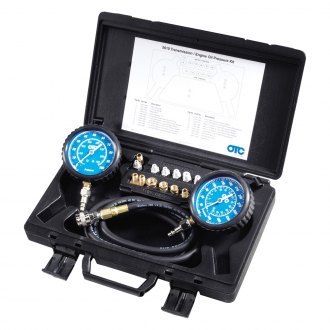 Oil Pressure Tester Gauge Engine Diagnostic Test Kit Adapters Case 0-100psi 