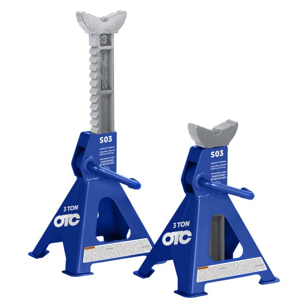 OTC® - 2-piece 3 t Steel Jack Stand Set