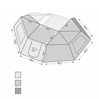Overland® - Driver Side Awning Wall 1 for 270° Nomadic Awning