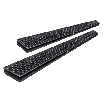 Owens® - 7" Grip Strut Commercial Cab Length Black Running Boards