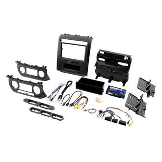 PAC® - Double DIN Black Replacement Stereo Dash Multi Kit with Integrated Climate Controls