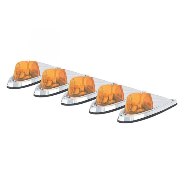 Pacer Performance® - Deluxe Chrome/Amber Cab Roof Lights