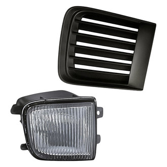 Pacific Best® - 2-Piece (Passenger Side Fog Light, Front Passenger Side Fog Light Cover) (Standard Line)