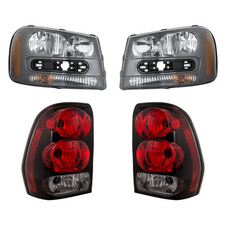 Pacific Best® - 4-Piece Kit (Driver and Passenger Side Headlights, Driver and Passenger Side Tail Lights) (Standard Line)