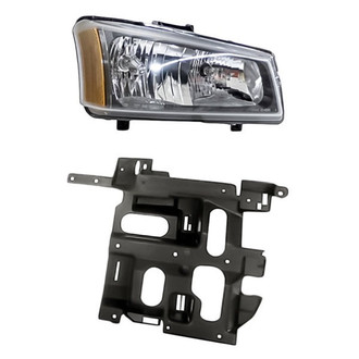 Pacific Best® - 2-Piece Kit (Passenger Side Headlight, Passenger Side Headlight Support) (Standard Line)