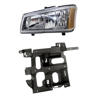 Pacific Best® - 2-Piece Kit (Driver Side Headlight, Driver Side Headlight Support) (Standard Line)