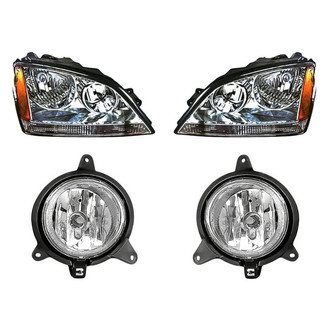 Pacific Best® - 4-Piece Kit (Driver and Passenger Side Headlights, Driver and Passenger Side Fog Lights) (Standard Line)