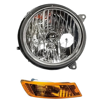 Pacific Best® - 2-Piece Kit (Passenger Side Headlight, Passenger Side Turn Signal/Parking Light) (Standard Line)
