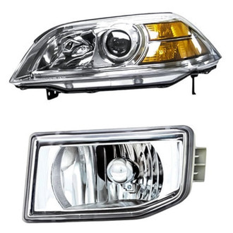 Pacific Best® - 2-Piece Kit (Driver Side Headlight, Driver Side Fog Light) (Standard Line)
