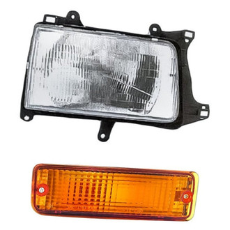 Pacific Best® - 2-Piece Kit (Passenger Side Headlight, Passenger Side Turn Signal/Parking Light) (Standard Line)