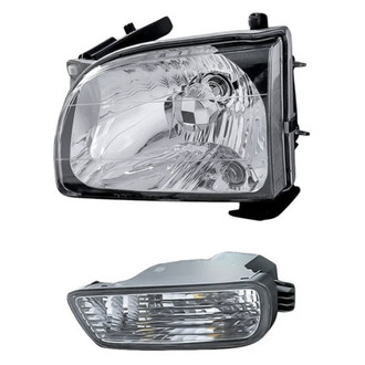 Pacific Best® - 2-Piece Kit (Driver Side Headlight, Driver Side Turn Signal/Parking Light) (Standard Line)