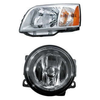 Pacific Best® - 2-Piece Kit (Driver Side Headlight, Driver Side Fog Light) (Standard Line)
