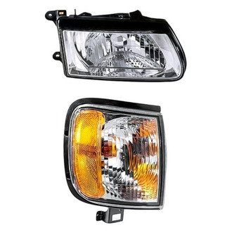 Pacific Best® - 2-Piece Kit (Passenger Side Headlight, Passenger Side Turn Signal/Corner Light) (Standard Line)