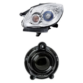 Pacific Best® - 2-Piece Kit (Driver Side Headlight, Driver Side Fog Light) (Standard Line)