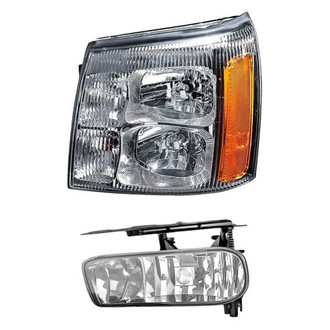 Pacific Best® - 2-Piece Kit (Driver Side Headlight, Driver Side Fog Light) (Standard Line)