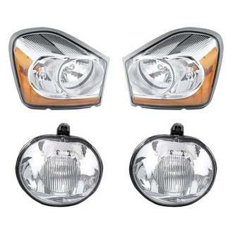 Pacific Best® - 4-Piece Kit (Driver and Passenger Side Headlights, Driver and Passenger Side Fog Lights) (Standard Line)