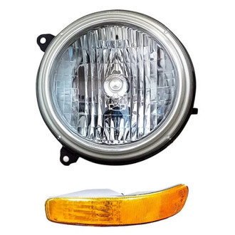 Pacific Best® - 2-Piece Kit (Driver Side Headlight, Driver Side Turn Signal/Parking Light) (Standard Line)