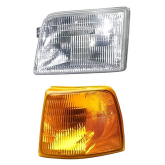 Pacific Best® - 2-Piece Kit (Driver Side Headlight, Driver Side Turn Signal/Corner Light) (Standard Line)