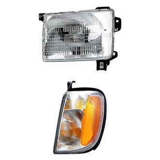 Pacific Best® - 2-Piece Kit (Driver Side Headlight, Driver Side Turn Signal/Corner Light) (Standard Line)