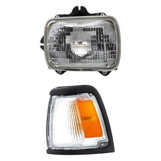 Pacific Best® - 2-Piece Kit (Driver Side Headlight, Driver Side Turn Signal/Corner Light) (Standard Line)