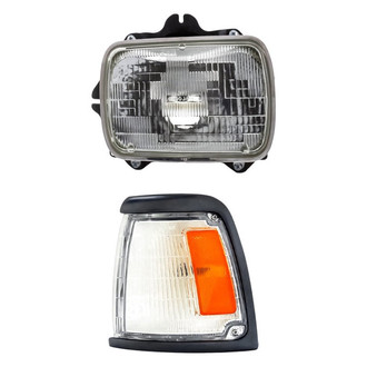 Pacific Best® - 2-Piece Kit (Driver Side Headlight, Driver Side Turn Signal/Corner Light) (Standard Line)