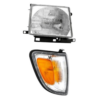 Pacific Best® - 2-Piece Kit (Passenger Side Headlight, Passenger Side Turn Signal/Corner Light) (Standard Line)