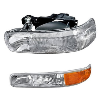 Pacific Best® - 2-Piece Kit (Driver Side Headlight, Driver Side Turn Signal/Parking Light) (Standard Line)
