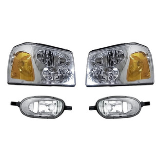 Pacific Best® - 4-Piece Kit (Driver and Passenger Side Headlights, Driver and Passenger Side Cornering Lights) (Standard Line)