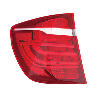 Pacific Best® - Driver Side Outer Replacement Tail Light Lens and Housing (CAPA Certified)