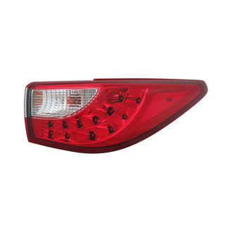 Pacific Best® - Passenger Side Outer Replacement Tail Light (CAPA Certified)