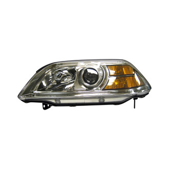 Pacific Best® - Driver Side Replacement Headlight Lens and Housing (CAPA Certified)