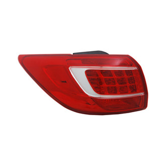 Pacific Best® - Driver Side Outer Replacement Tail Light (Standard Line)