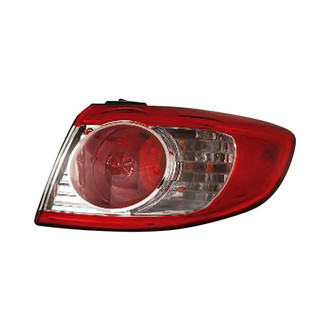 Pacific Best® - Passenger Side Outer Replacement Tail Light (CAPA Certified)