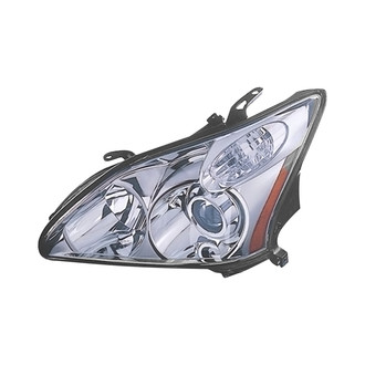 Pacific Best® - Driver Side Replacement Headlight Lens and Housing (Standard Line)