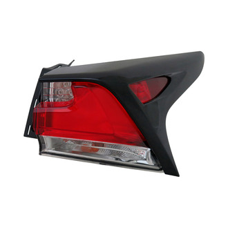 Pacific Best® - Passenger Side Outer Replacement Tail Light Lens and Housing (CAPA Certified)