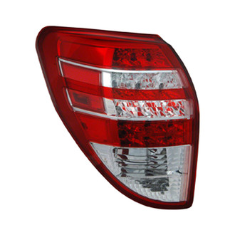 Pacific Best® - Driver Side Outer Replacement Tail Light Lens and Housing (CAPA Certified)