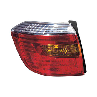 Pacific Best® - Driver Side Replacement Tail Light Lens and Housing (Standard Line)